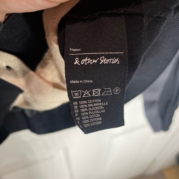 & Other Stories Black and Tan cardigan - Picture 3 of 5